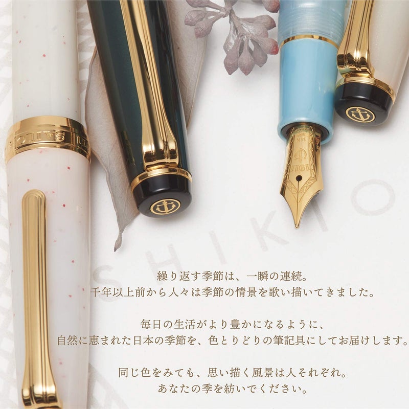 Sailor Fountain Pen, SHIKIORI 11-1224-301 Soraba Setsugetsu, Chunka, Medium Point - Image 3